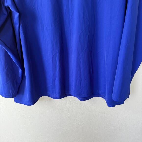 L.L. Bean Jersey Stretch Blue pullover shirt long sleeved size 3X - Picture 4 of 7